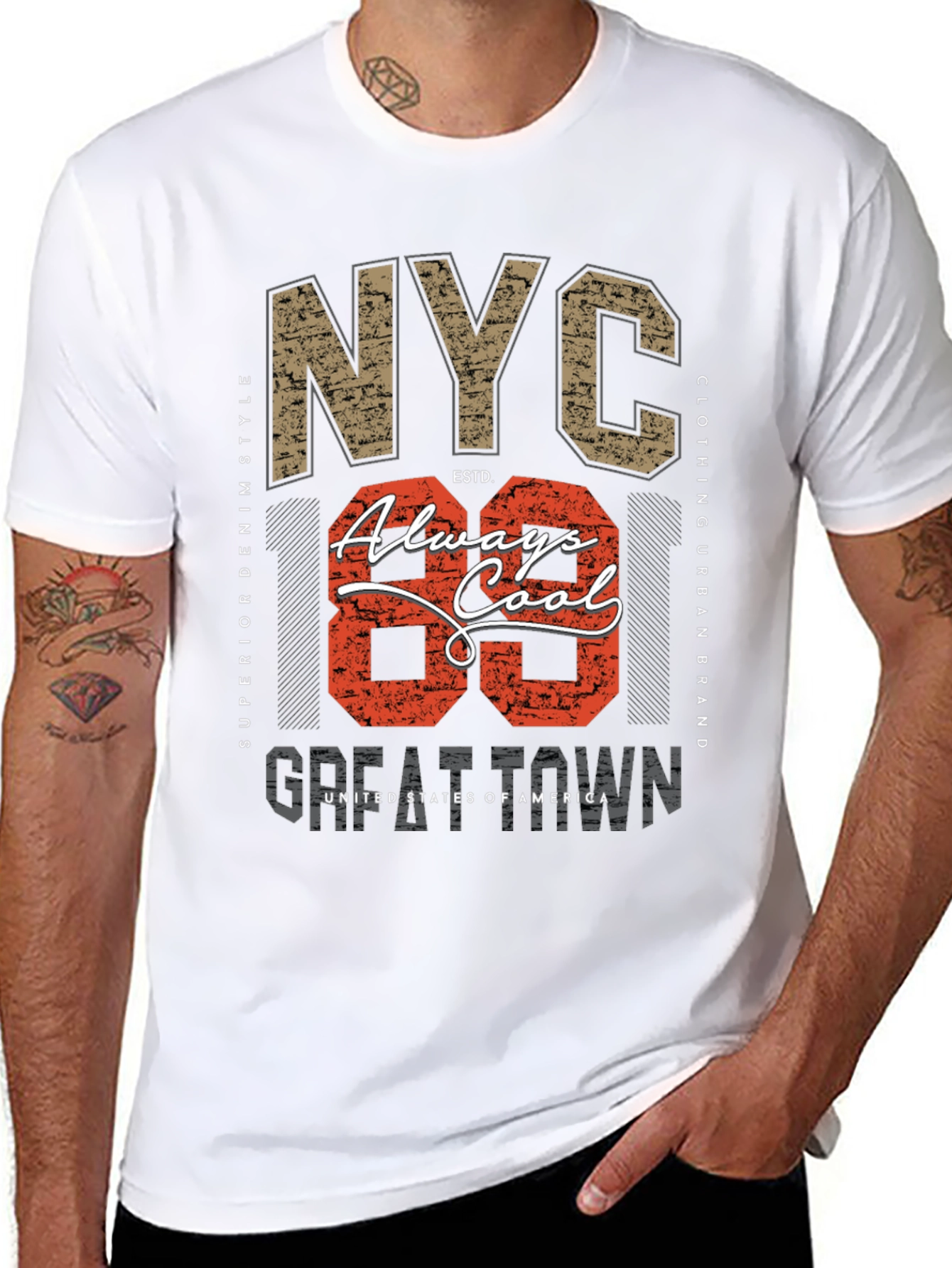 NYC Always Cool Graphic Print Tee