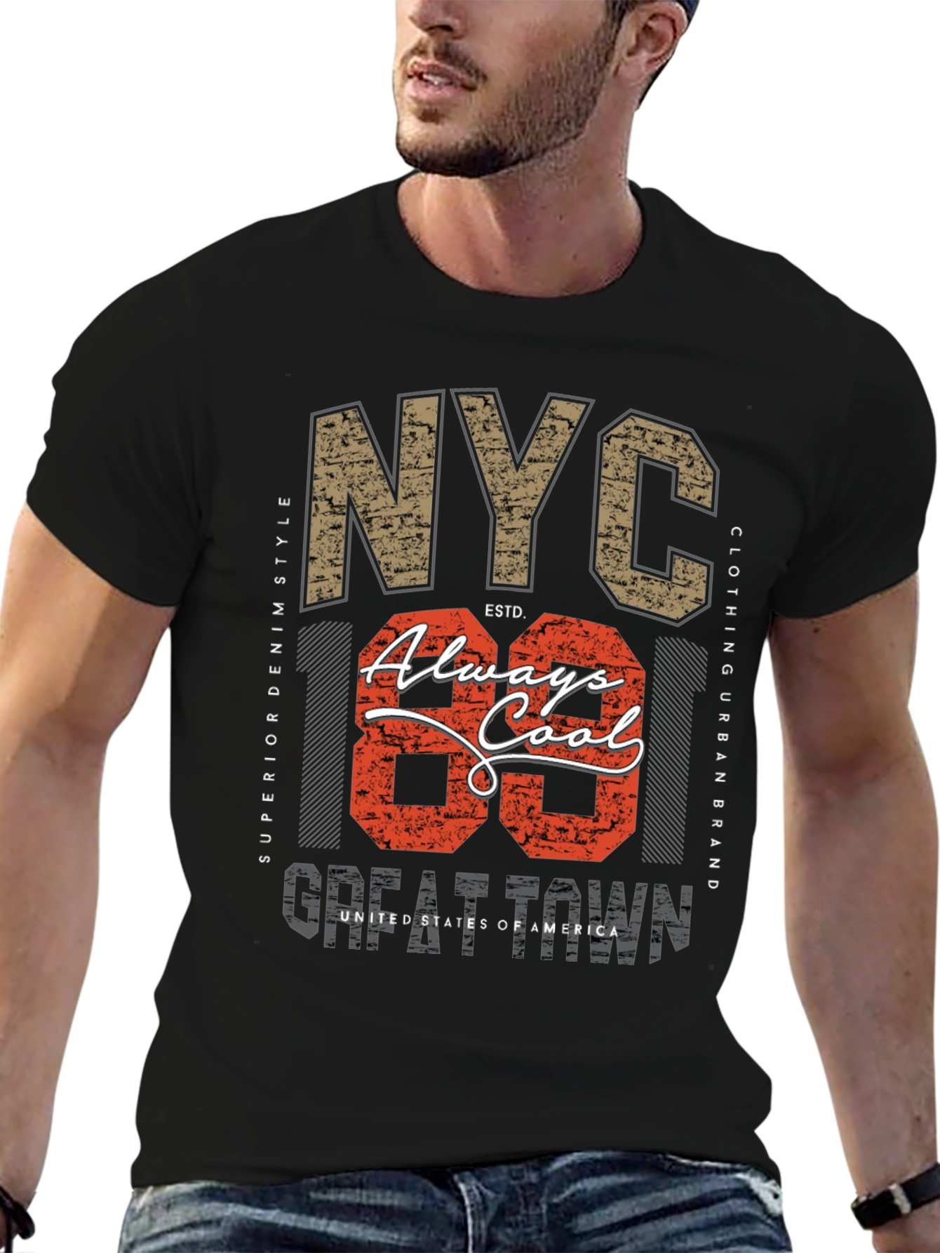 NYC Always Cool Graphic Print Tee