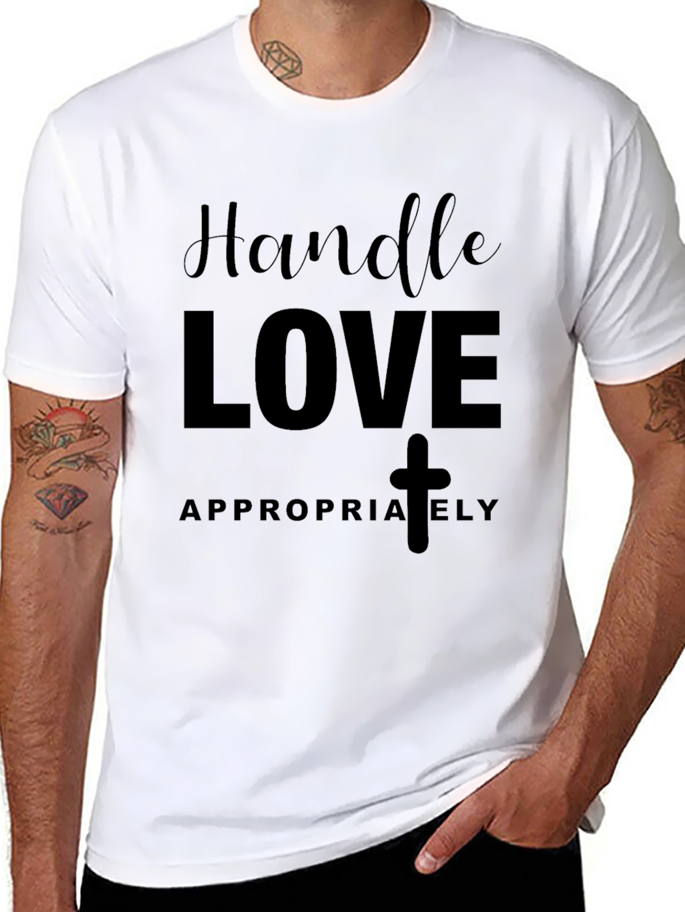 Handle Love Appropriately Black T-Shirt