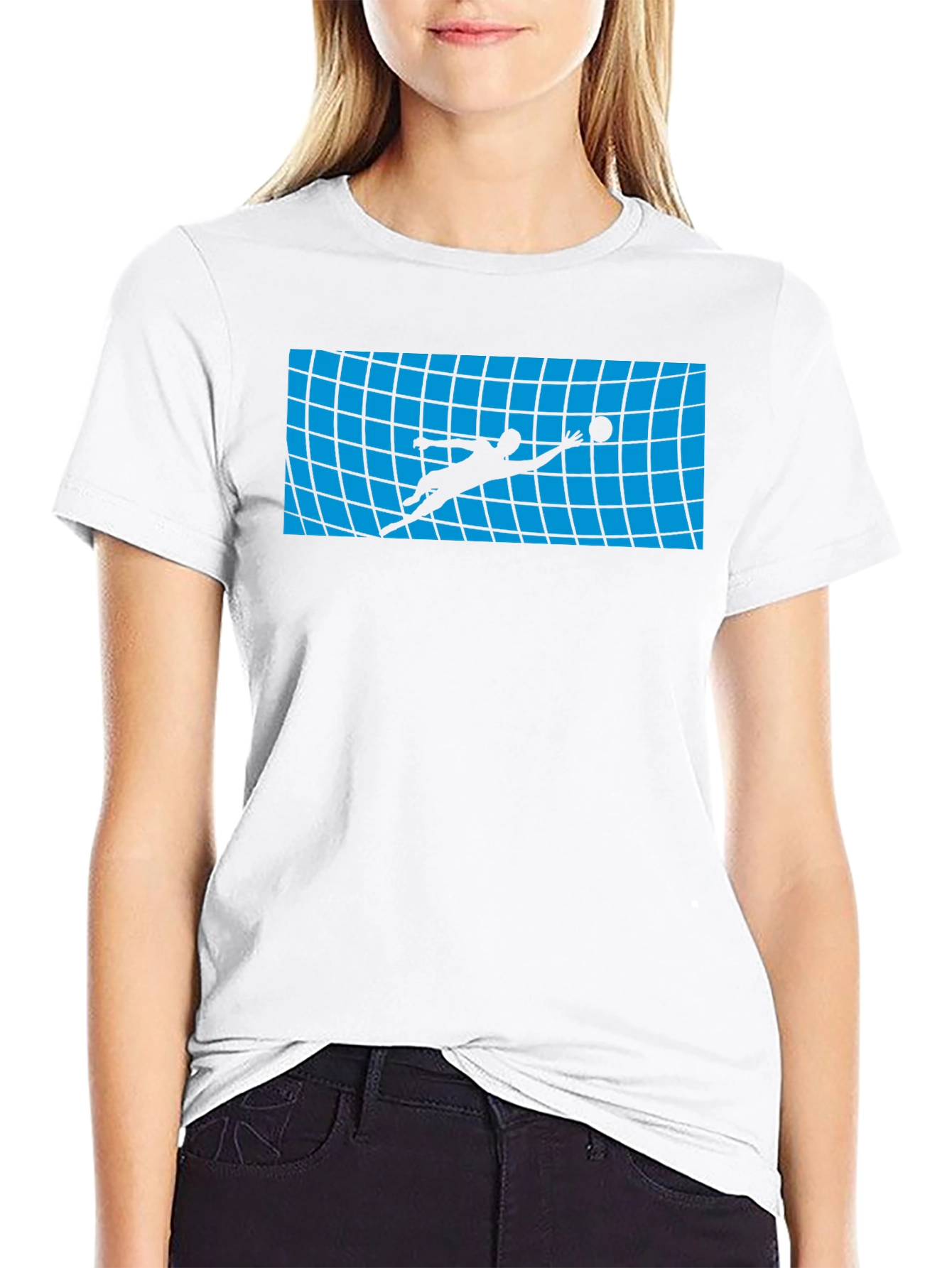 Goalkeeper Graphic T-Shirt - Soccer Save Design