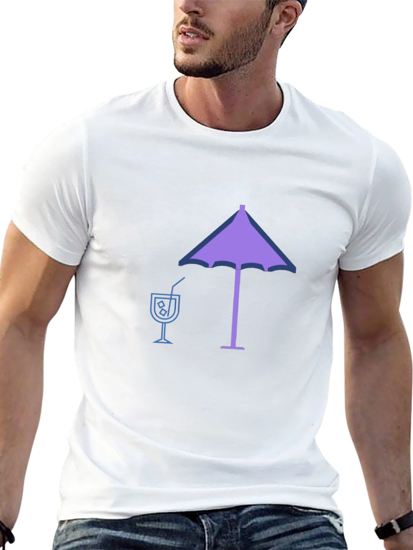 Beach Vibes Graphic Tee - Relaxed Fit Cotton T-Shirt