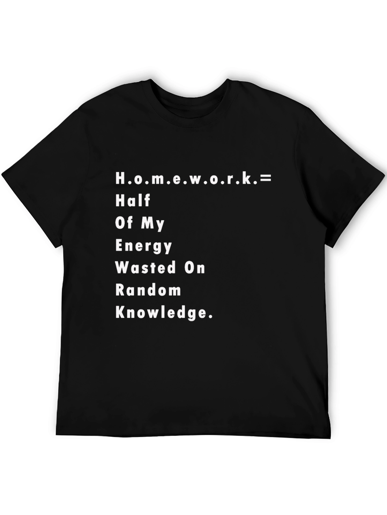 Funny Homework Definition Graphic T-Shirt