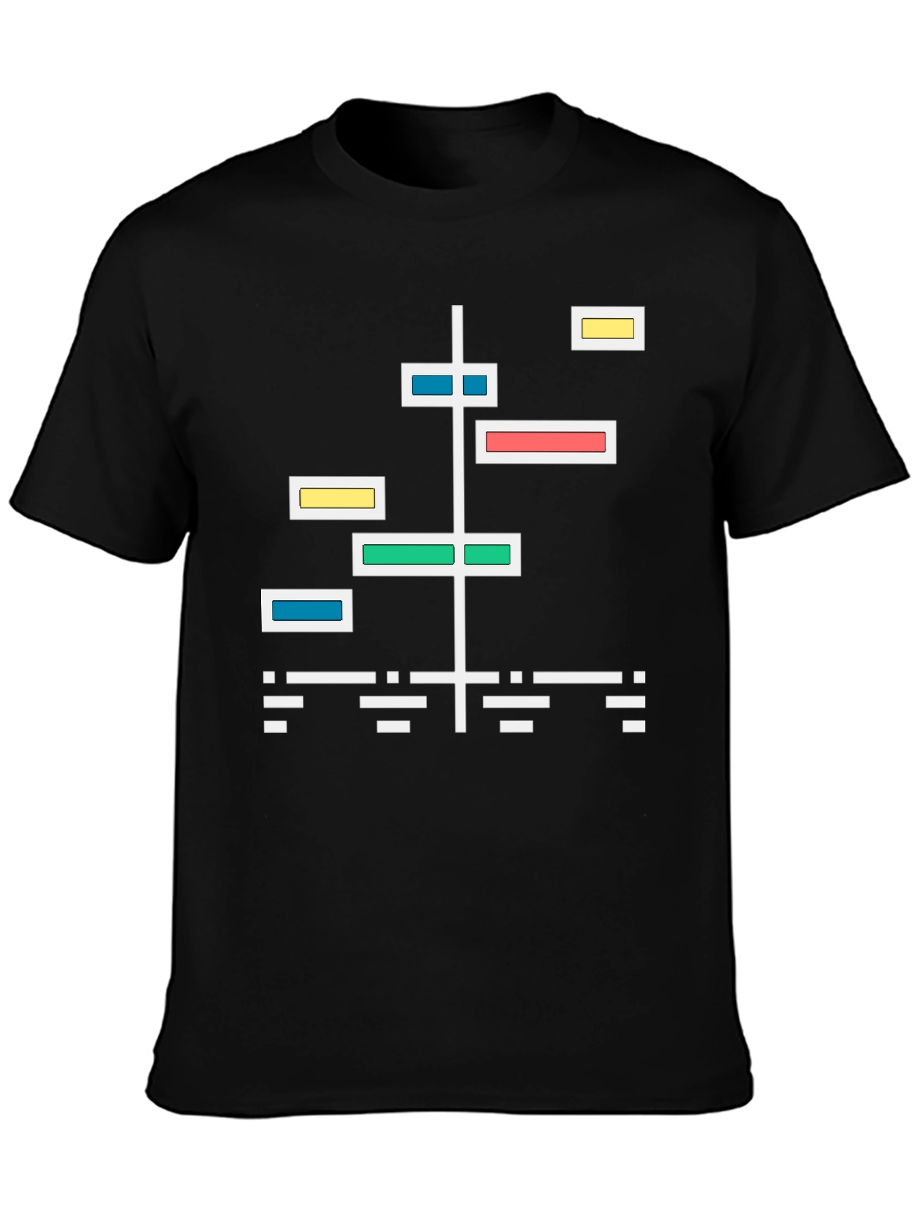Abstract Graphic Tee - Modern Geometric Design