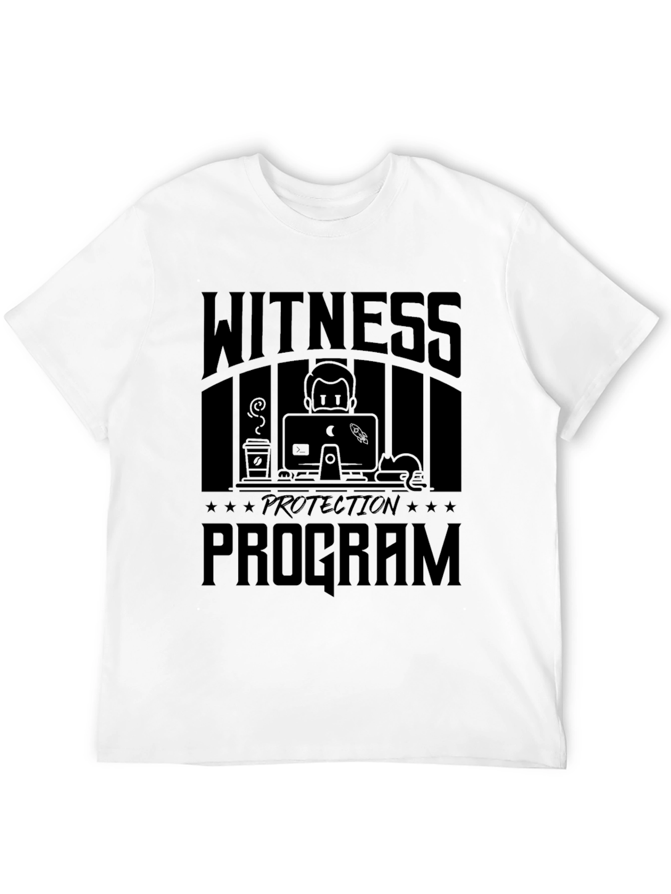 Witness Protection Program Black Graphic T-Shirt