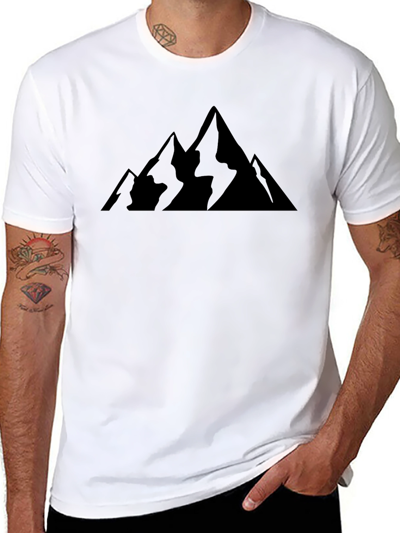 Black Mountain Graphic Tee - Outdoor Adventure Shirt