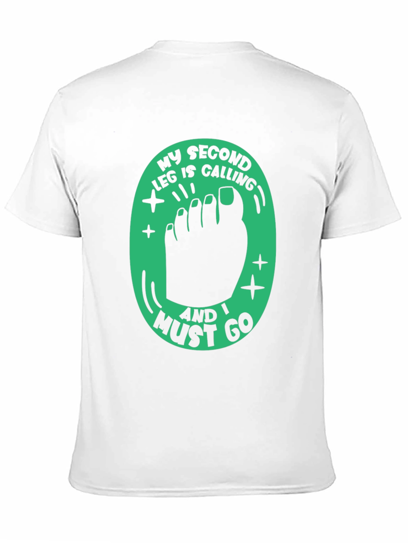 Funny Second Leg Calling Graphic Tee