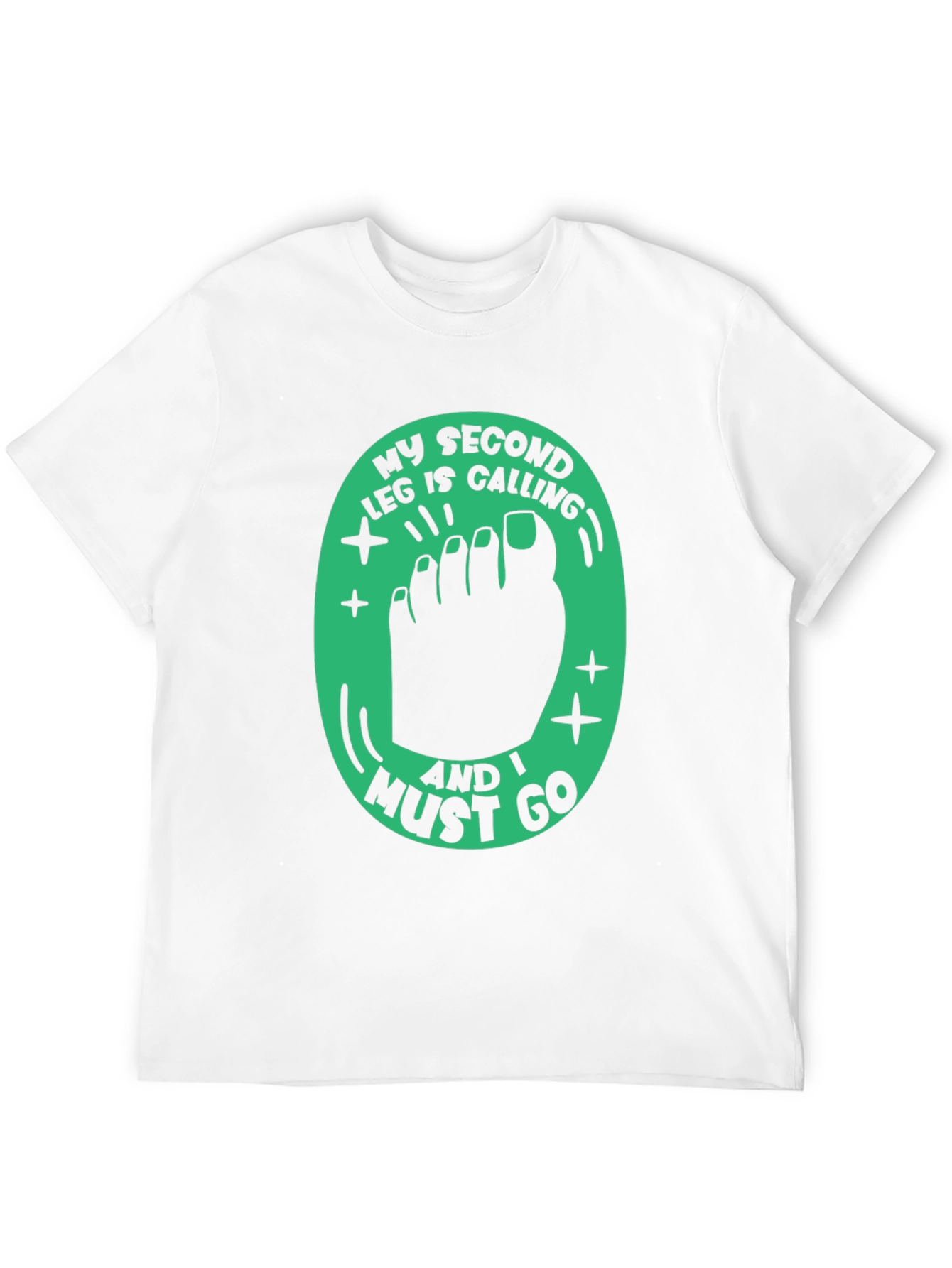 Funny Second Leg Calling Graphic Tee