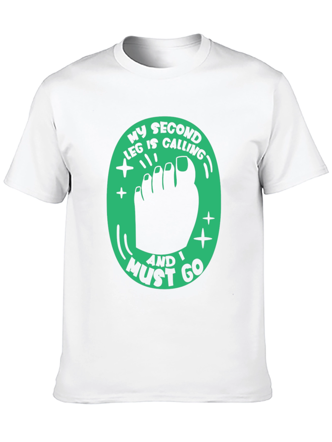 Funny Second Leg Calling Graphic Tee