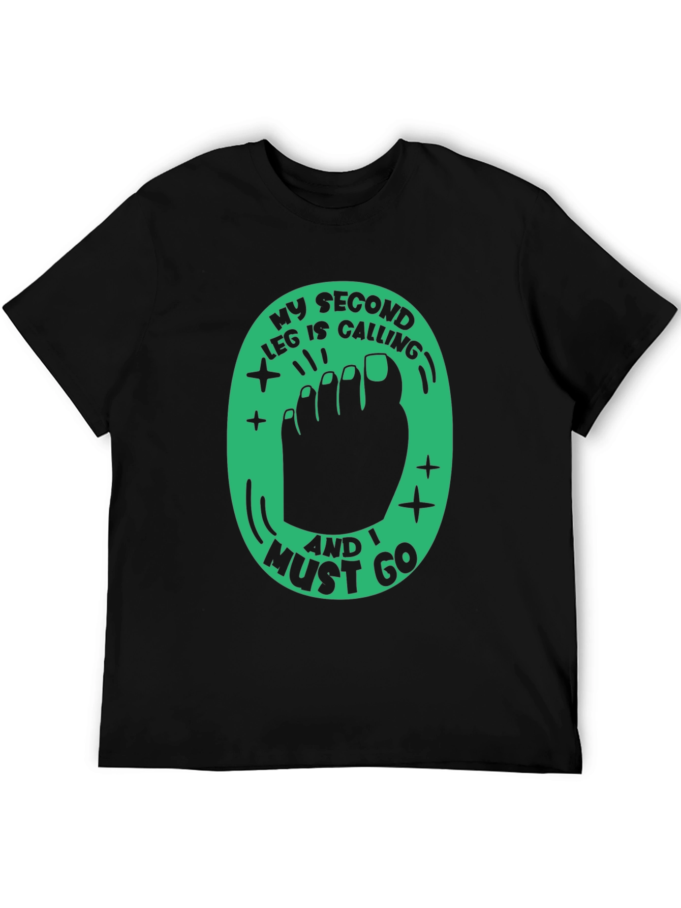 Funny Second Leg Calling Graphic Tee