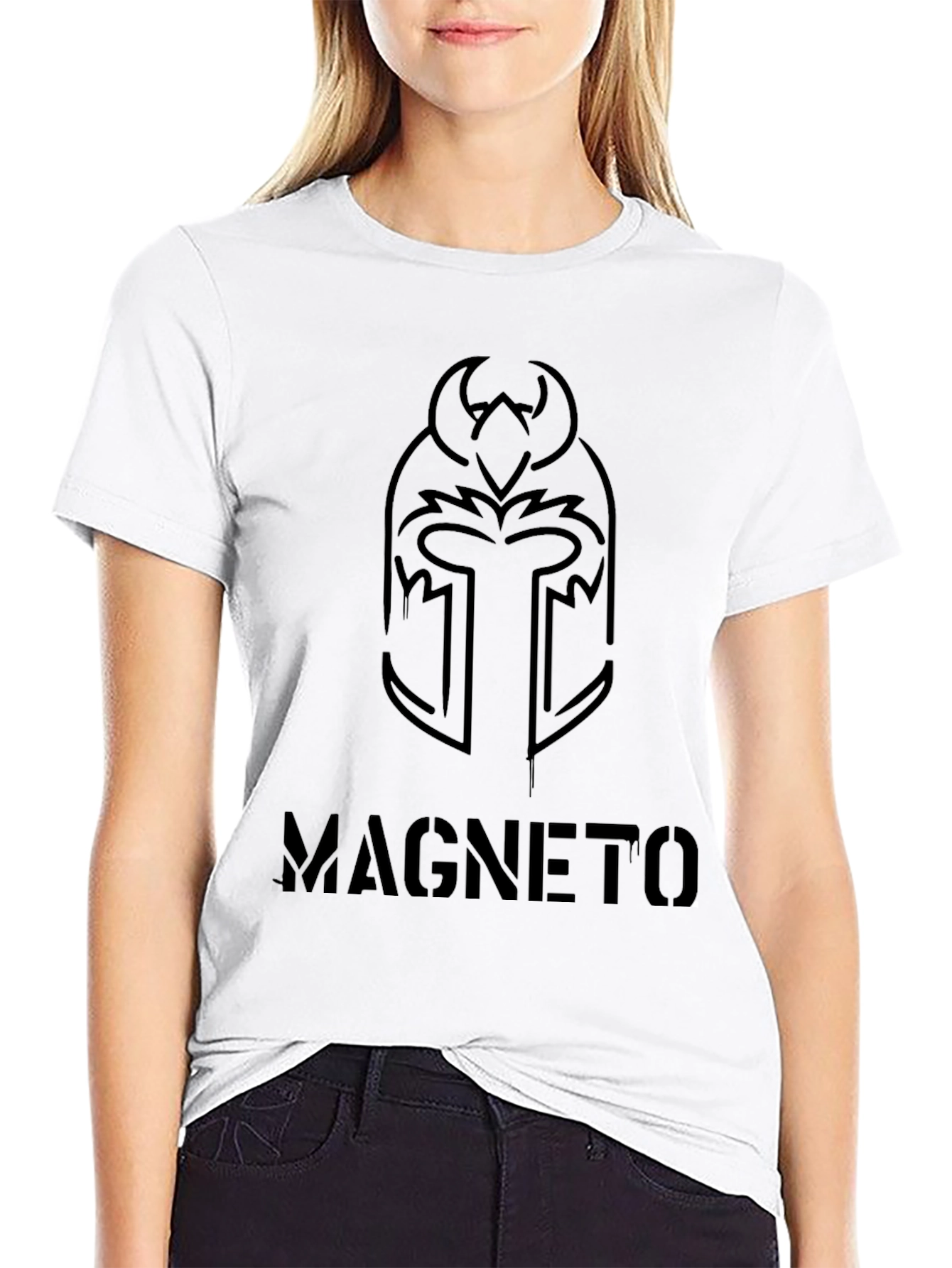 Magneto Helmet Graphic T-Shirt - Mens Black Tee