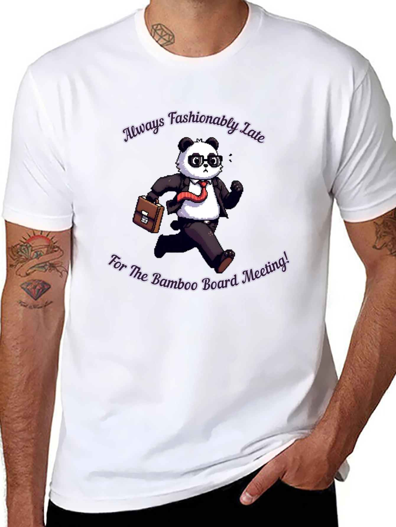 Fashionably Late Panda T-Shirt