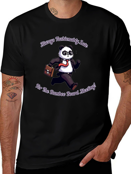 Fashionably Late Panda T-Shirt