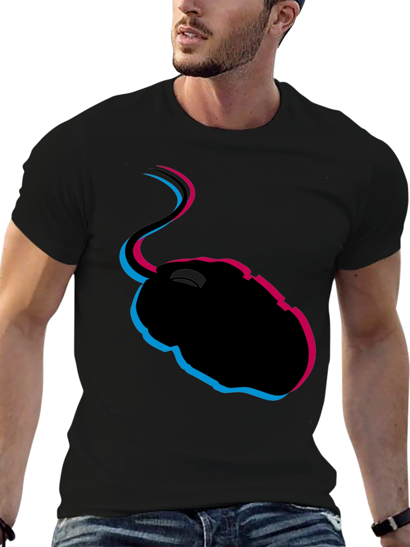 Retro Mouse Graphic T-Shirt - Gamer Style