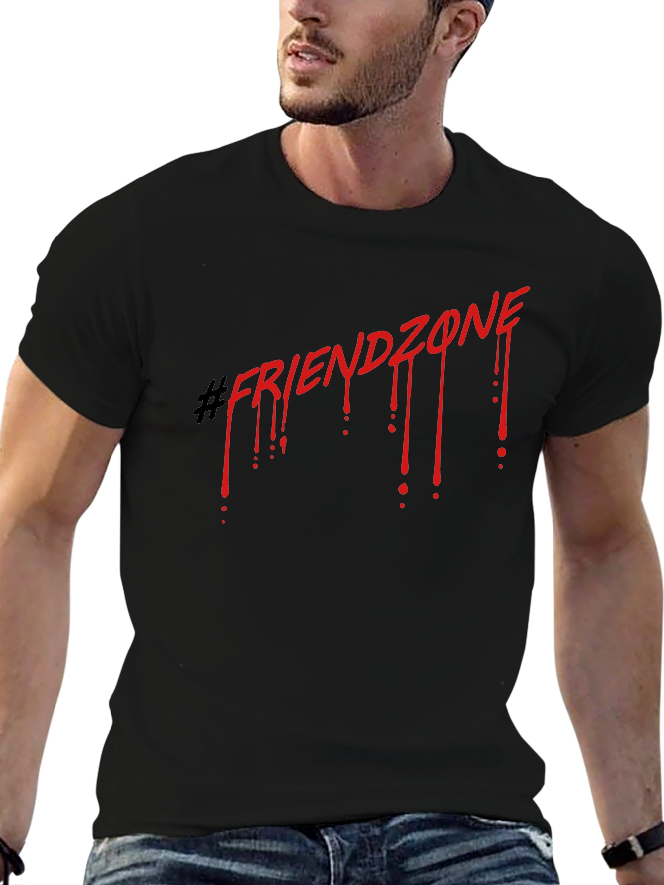 Friendzone Tee - Red Drip Design