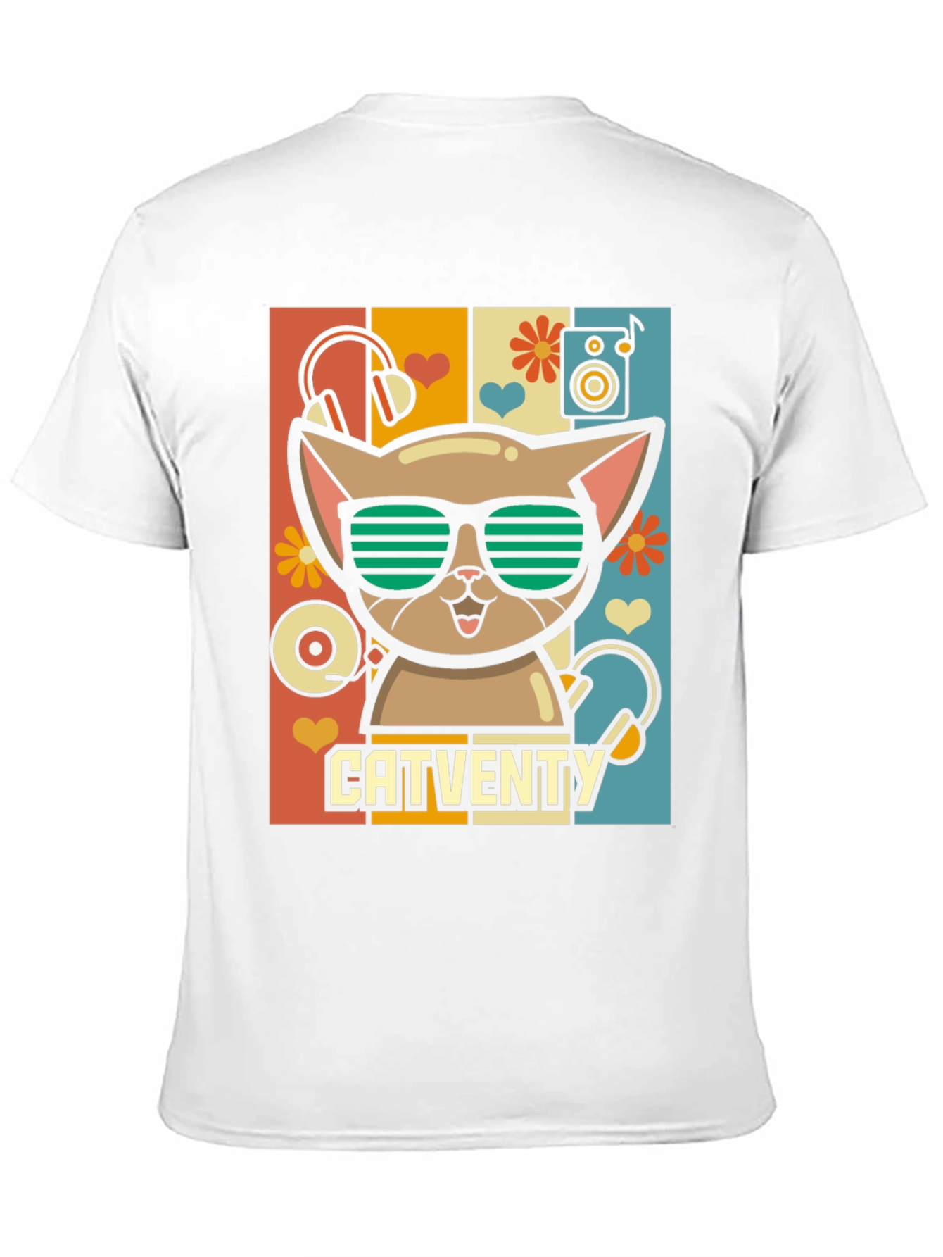 Catventy Retro Music T-Shirt
