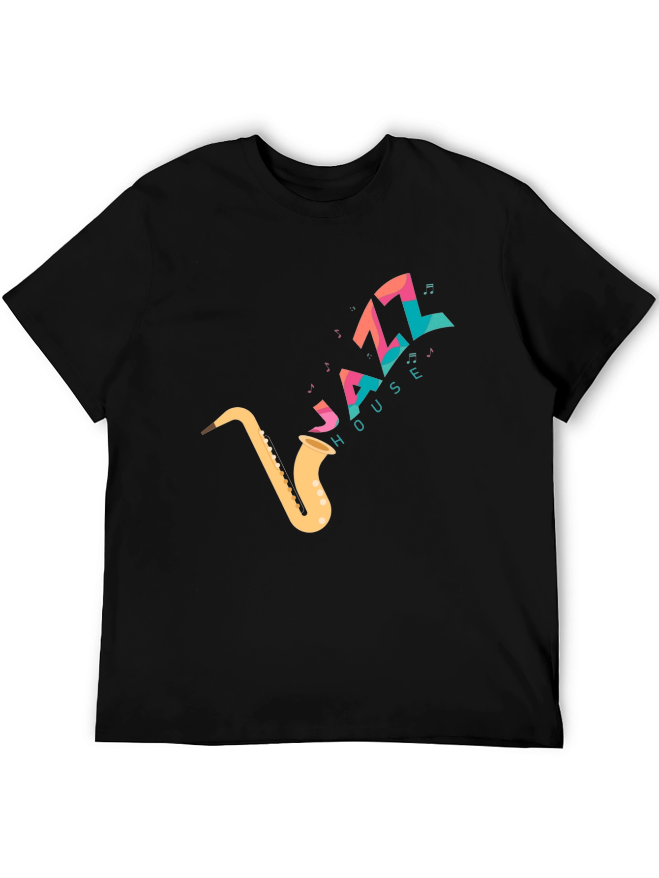 Jazz House Saxophone Graphic T-Shirt
