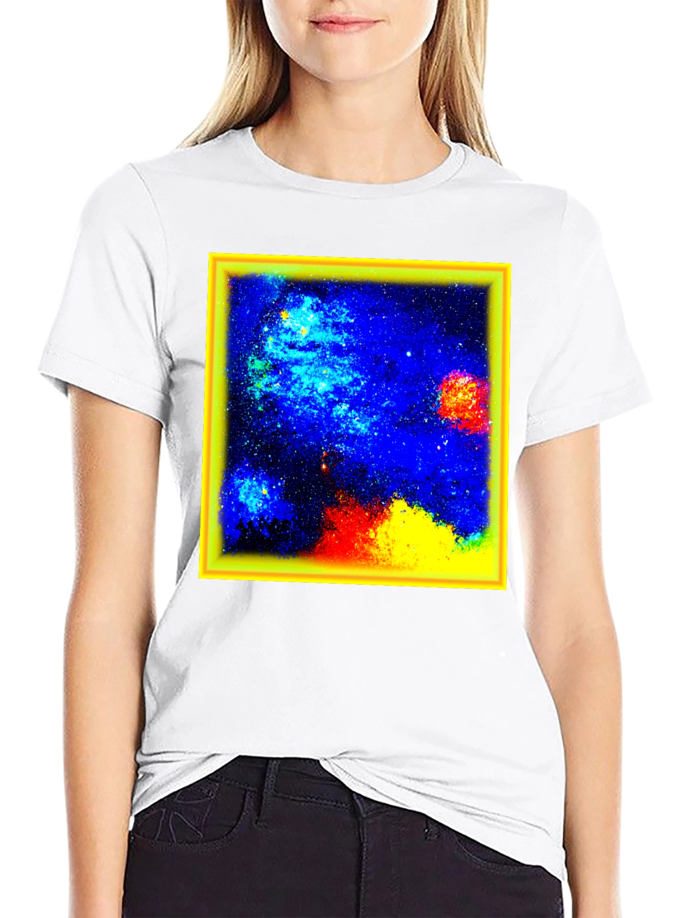 Nebula Graphic Tee - Black Cotton Blend