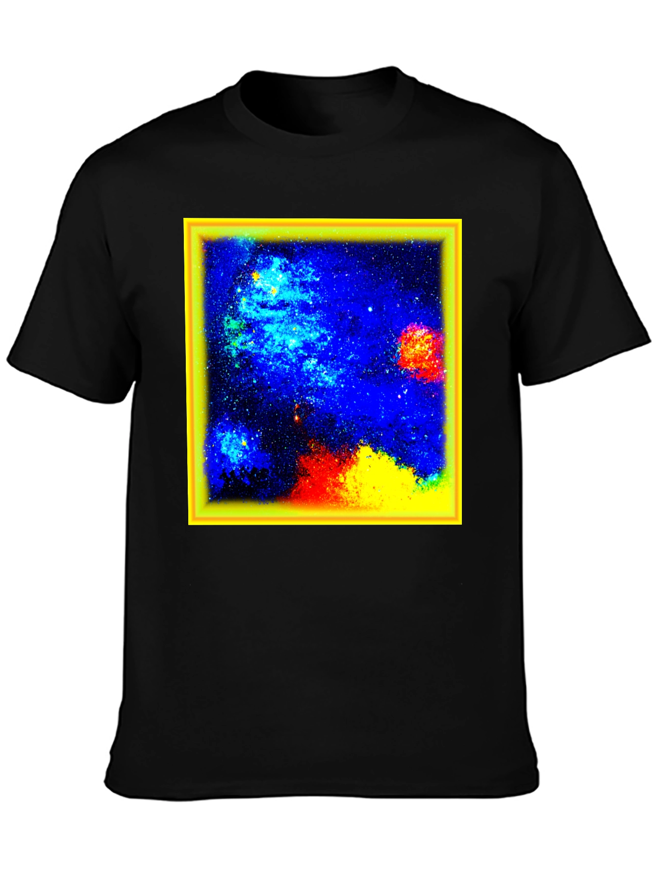Nebula Graphic Tee - Black Cotton Blend