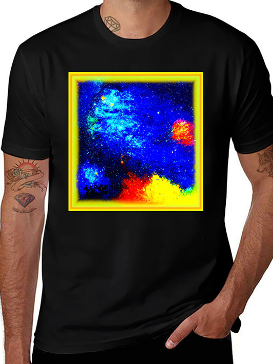 Nebula Graphic Tee - Black Cotton Blend