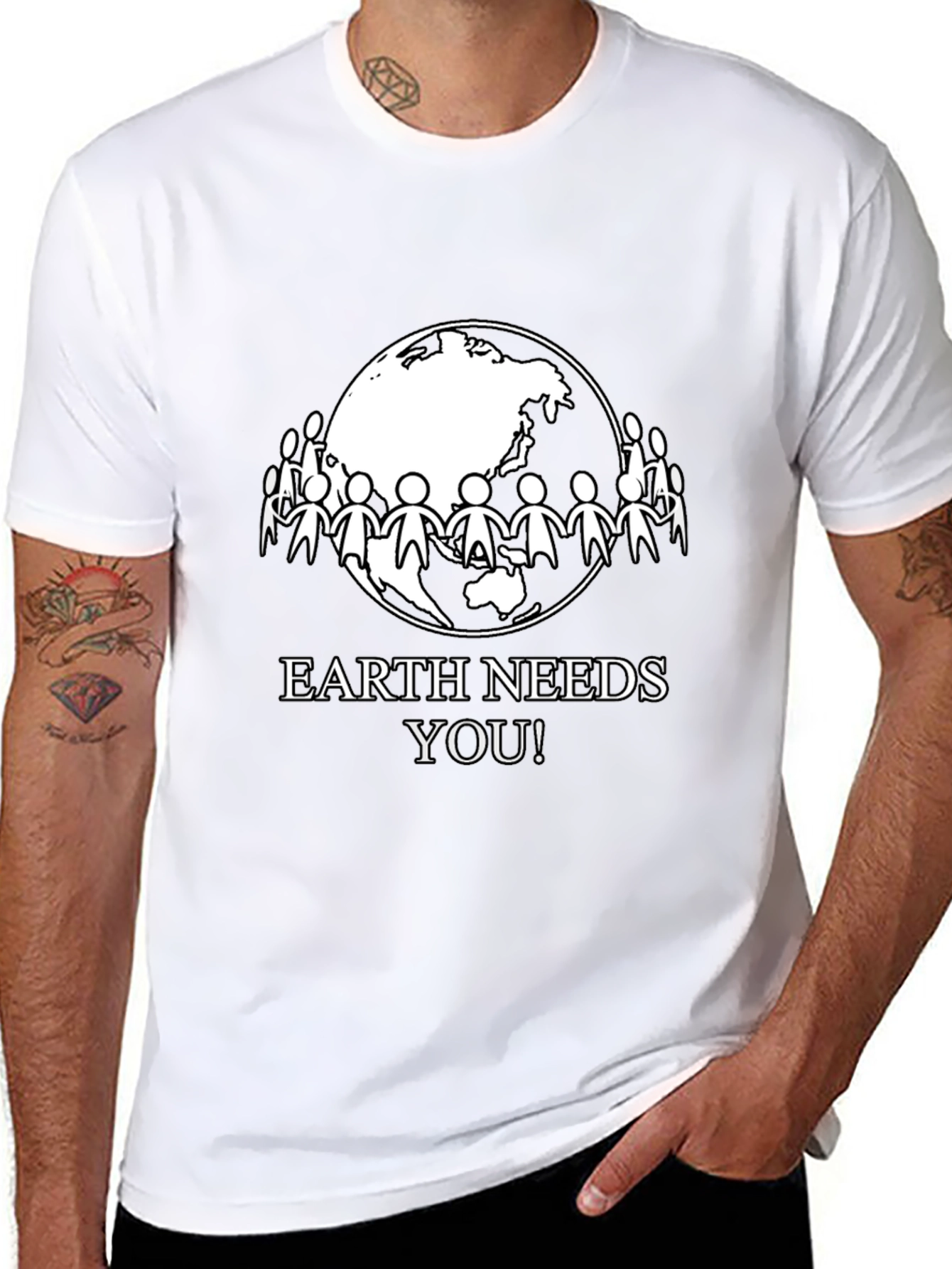 Earth Needs You T-Shirt - Eco-Friendly Design