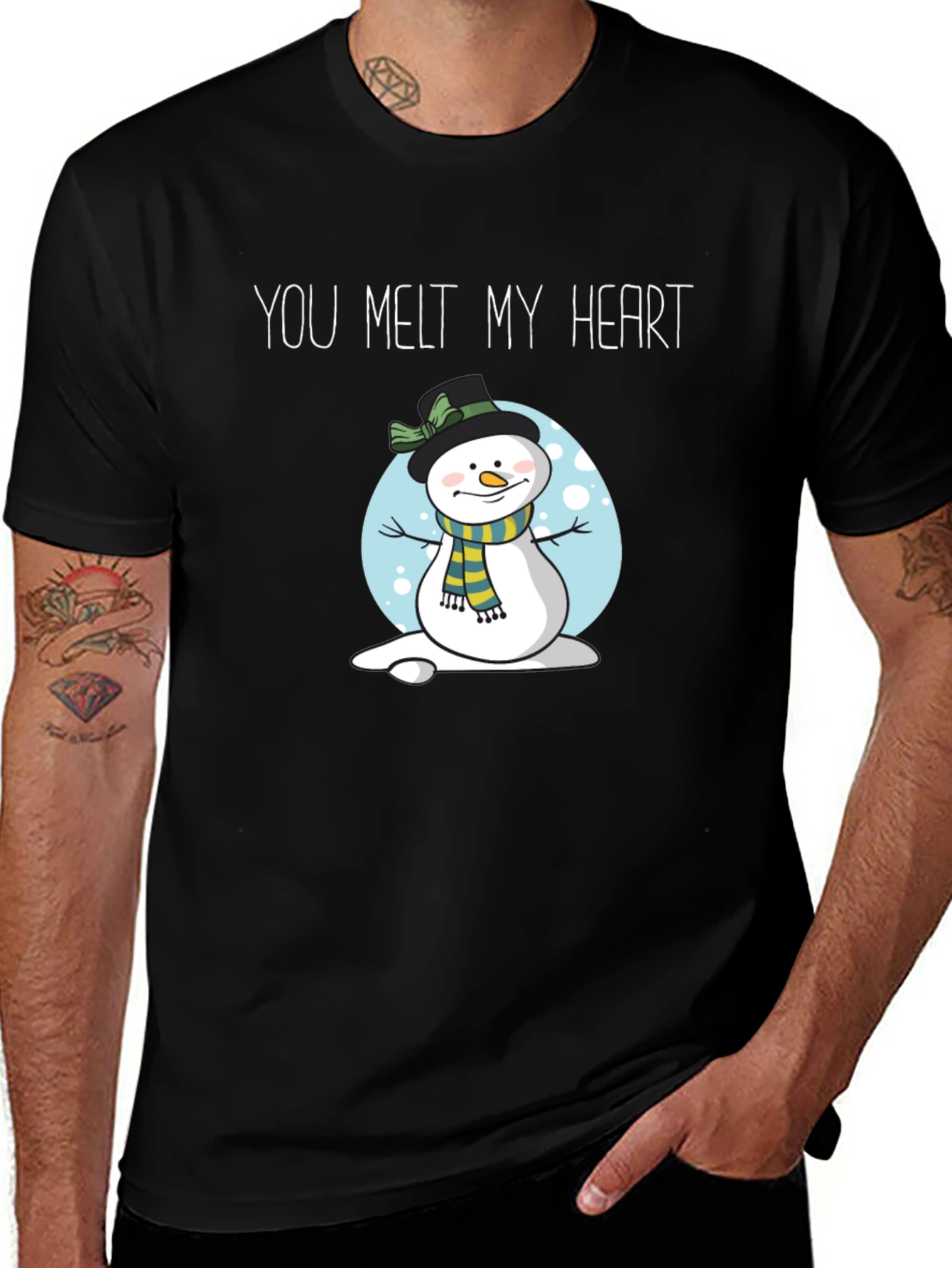 You Melt My Heart Snowman Graphic T-Shirt