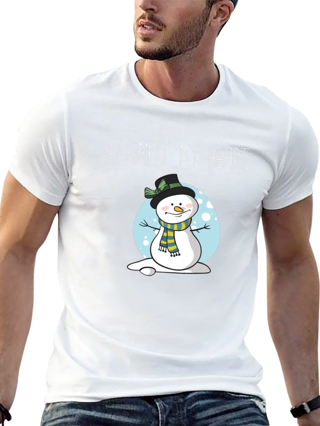 You Melt My Heart Snowman Graphic T-Shirt