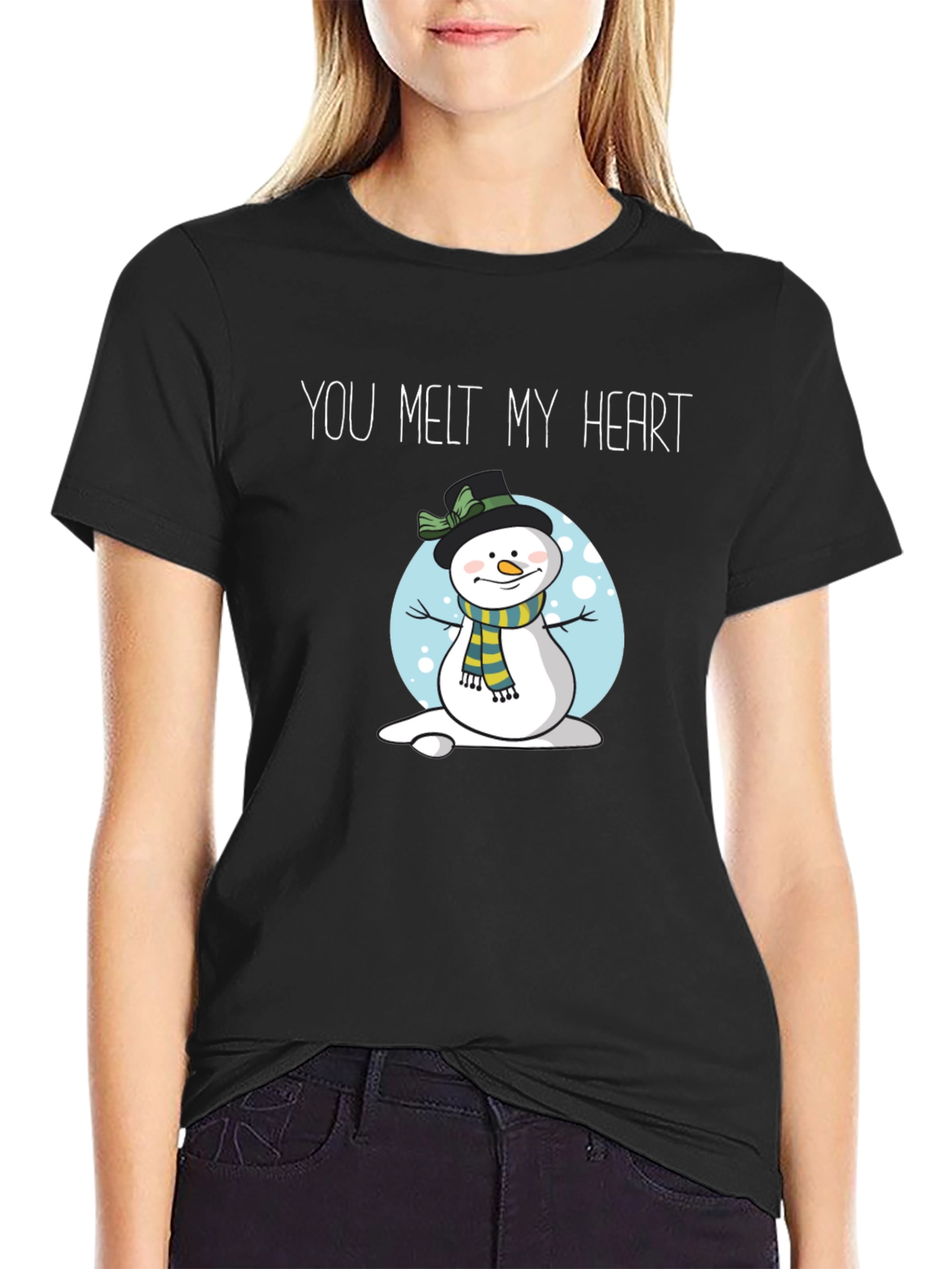 You Melt My Heart Snowman Graphic T-Shirt