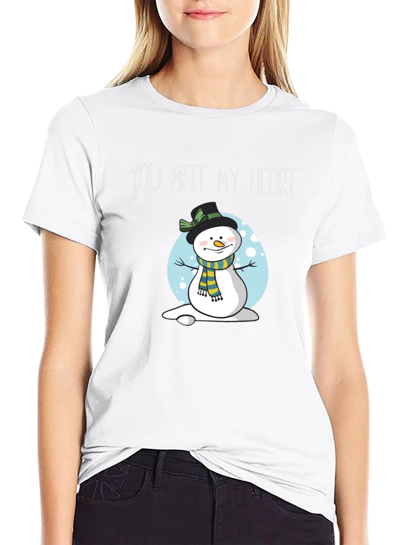 You Melt My Heart Snowman Graphic T-Shirt