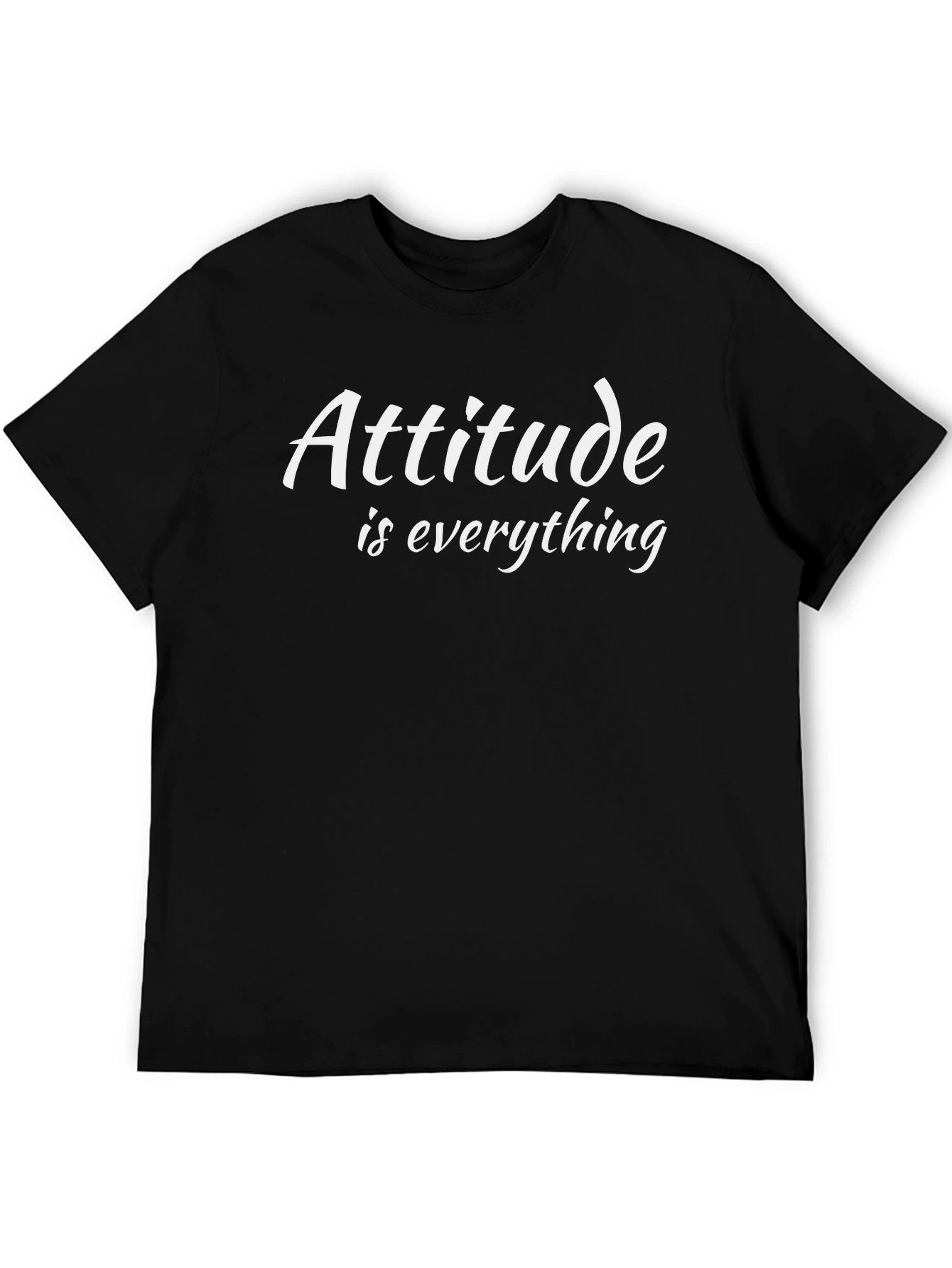 Attitude is Everything Graphic T-Shirt - Black