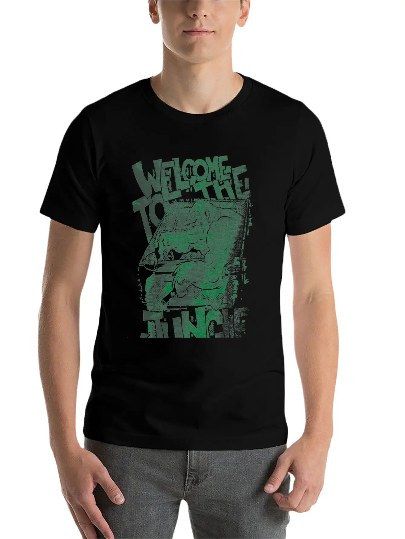 Welcome To The Jungle Unisex Casual T-Shirt – Clean Design For Daily Comfort
