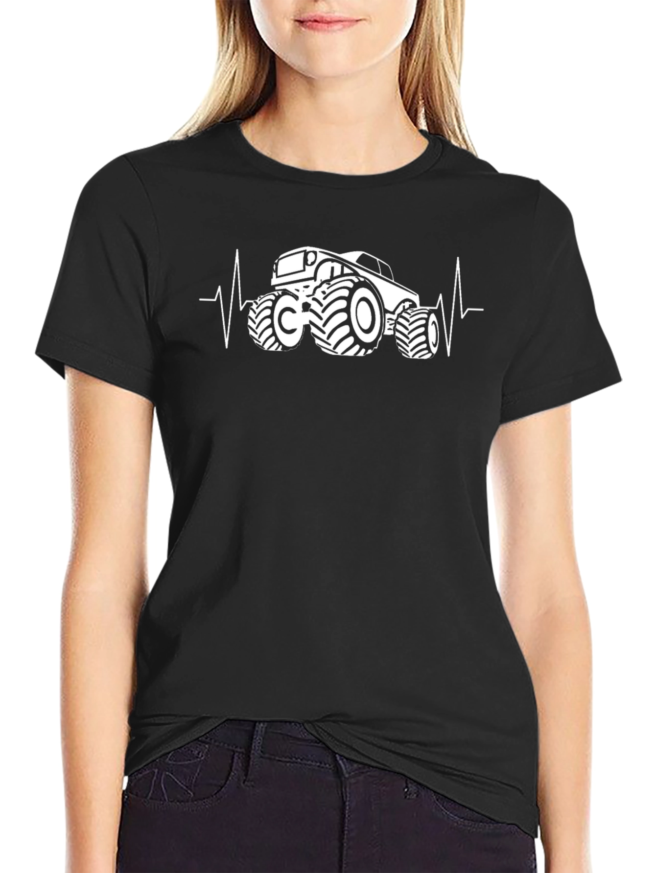 Monster Truck Heartbeat T-Shirt