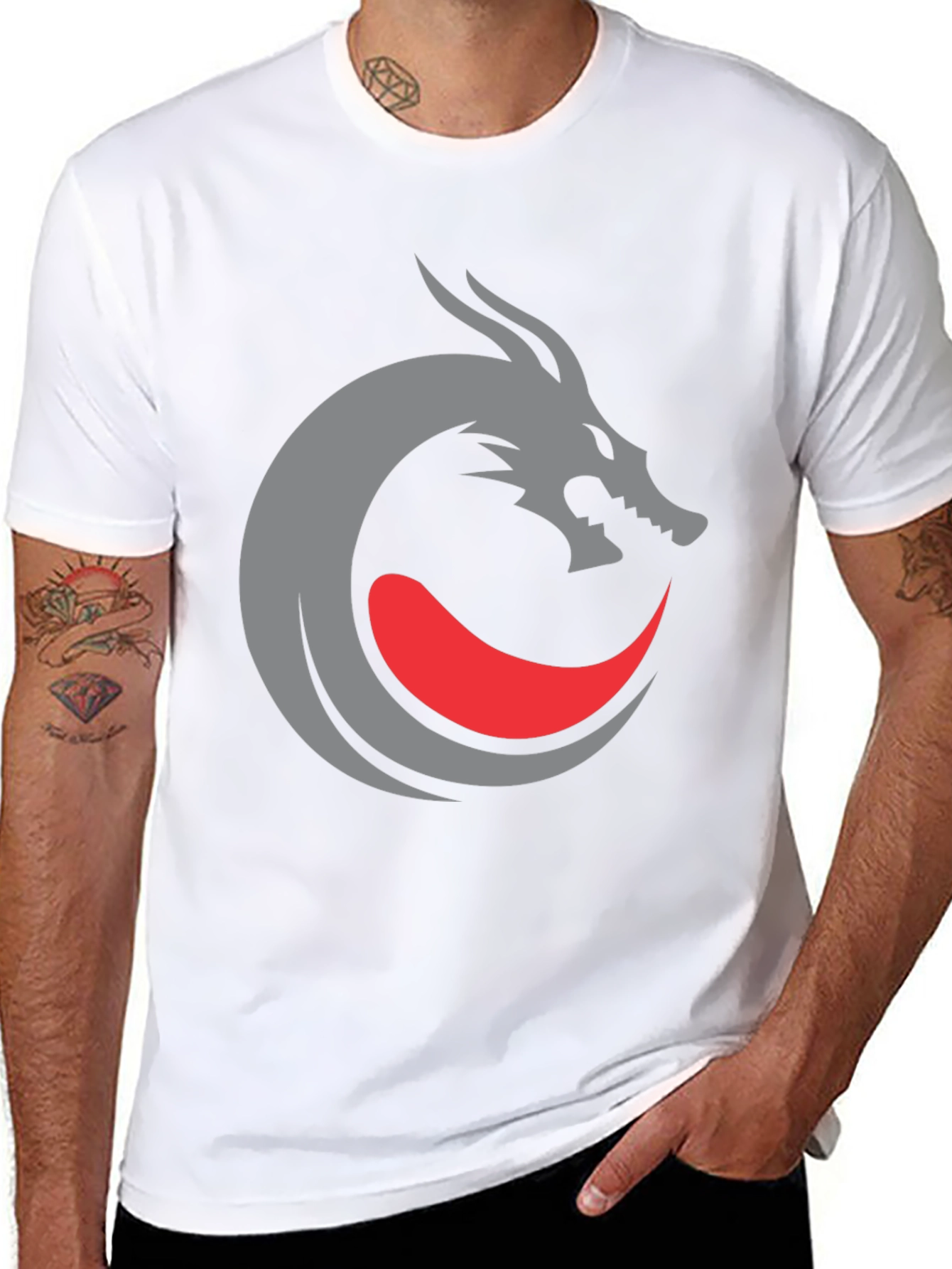 Dragon Graphic Tee - Modern Streetwear Shirt