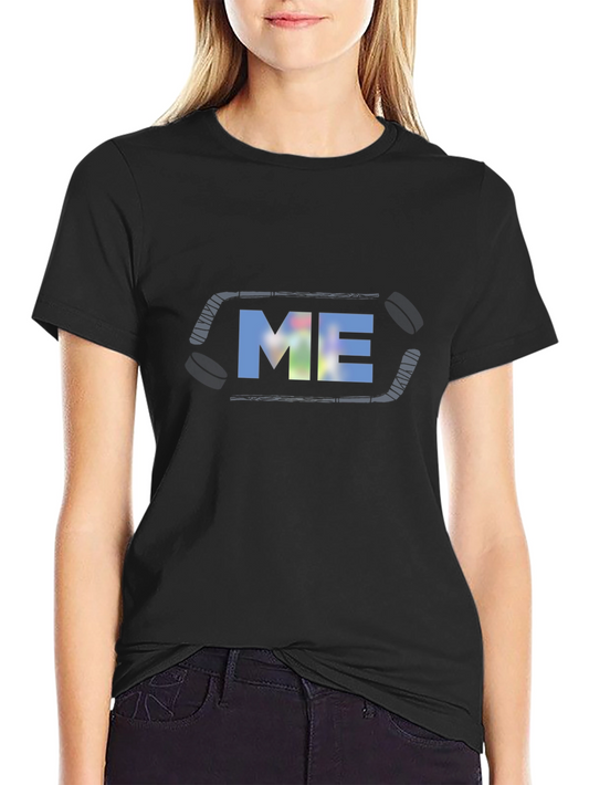 Hockey ME Graphic Tee - Stylish Black T-Shirt