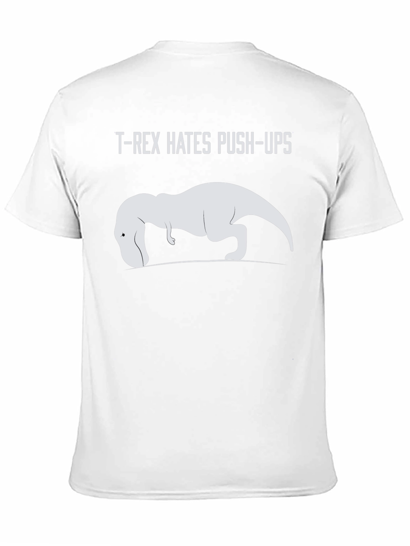 T-Rex Hates Push-Ups Graphic Tee