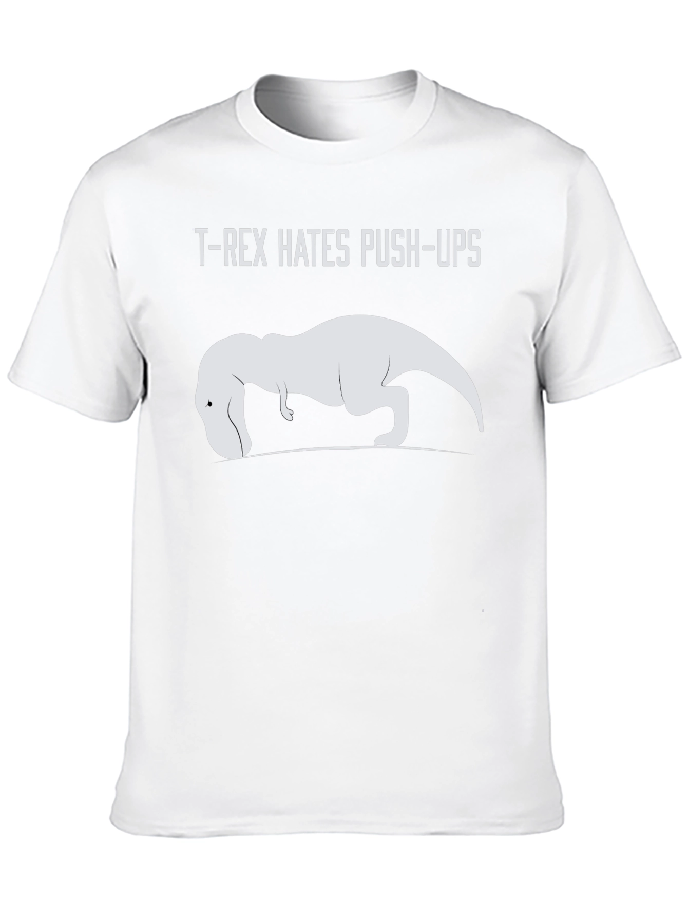 T-Rex Hates Push-Ups Graphic Tee