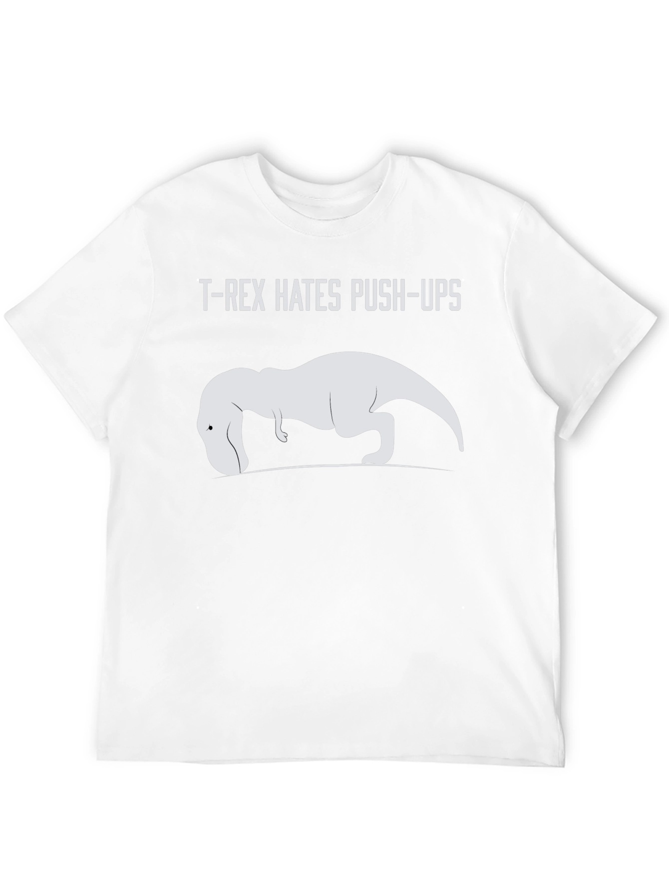 T-Rex Hates Push-Ups Graphic Tee