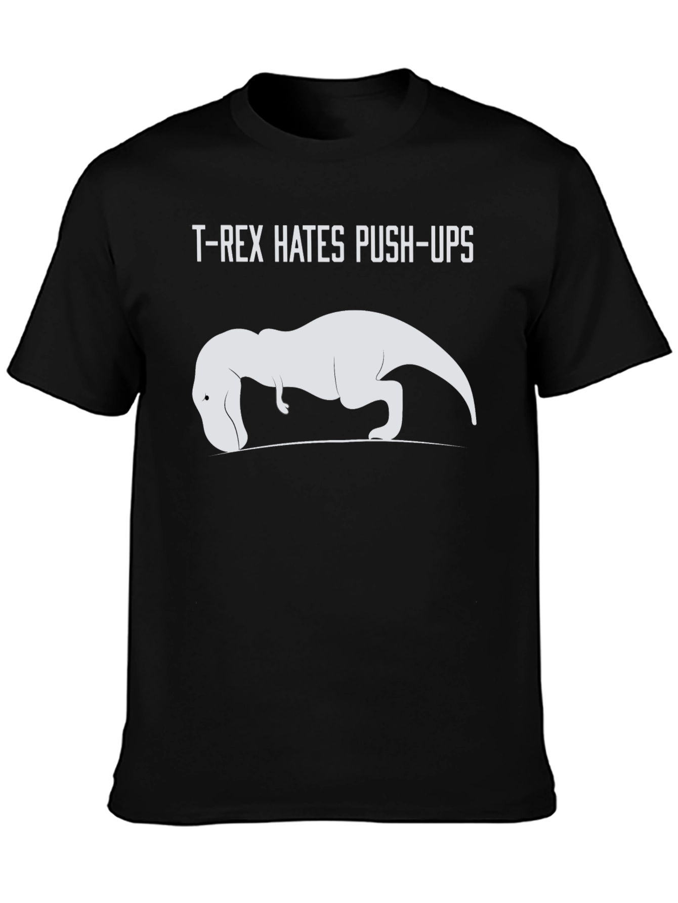 T-Rex Hates Push-Ups Graphic Tee