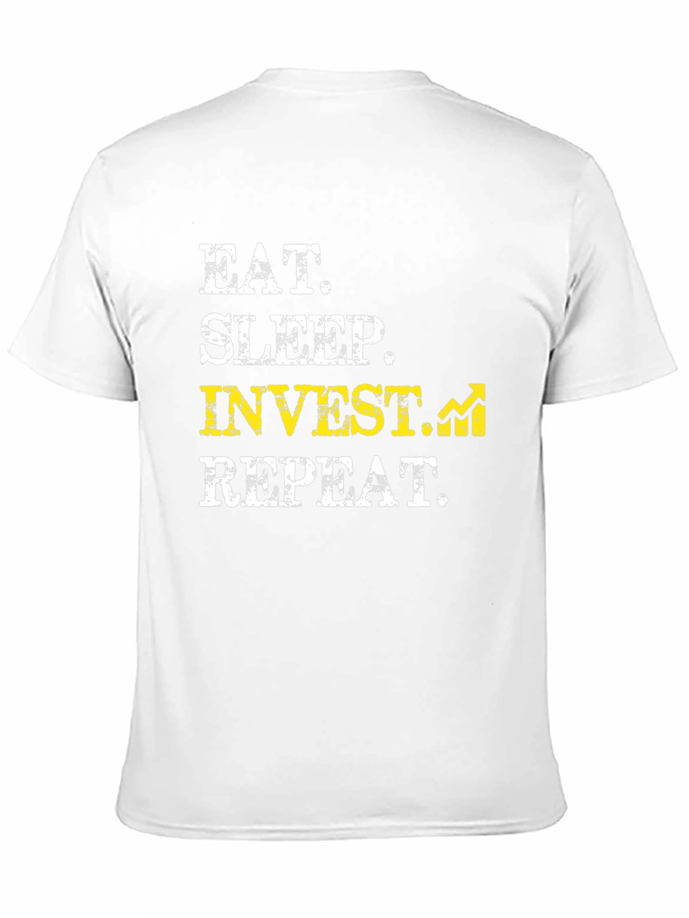 Eat Sleep Invest Repeat Black Graphic Tee