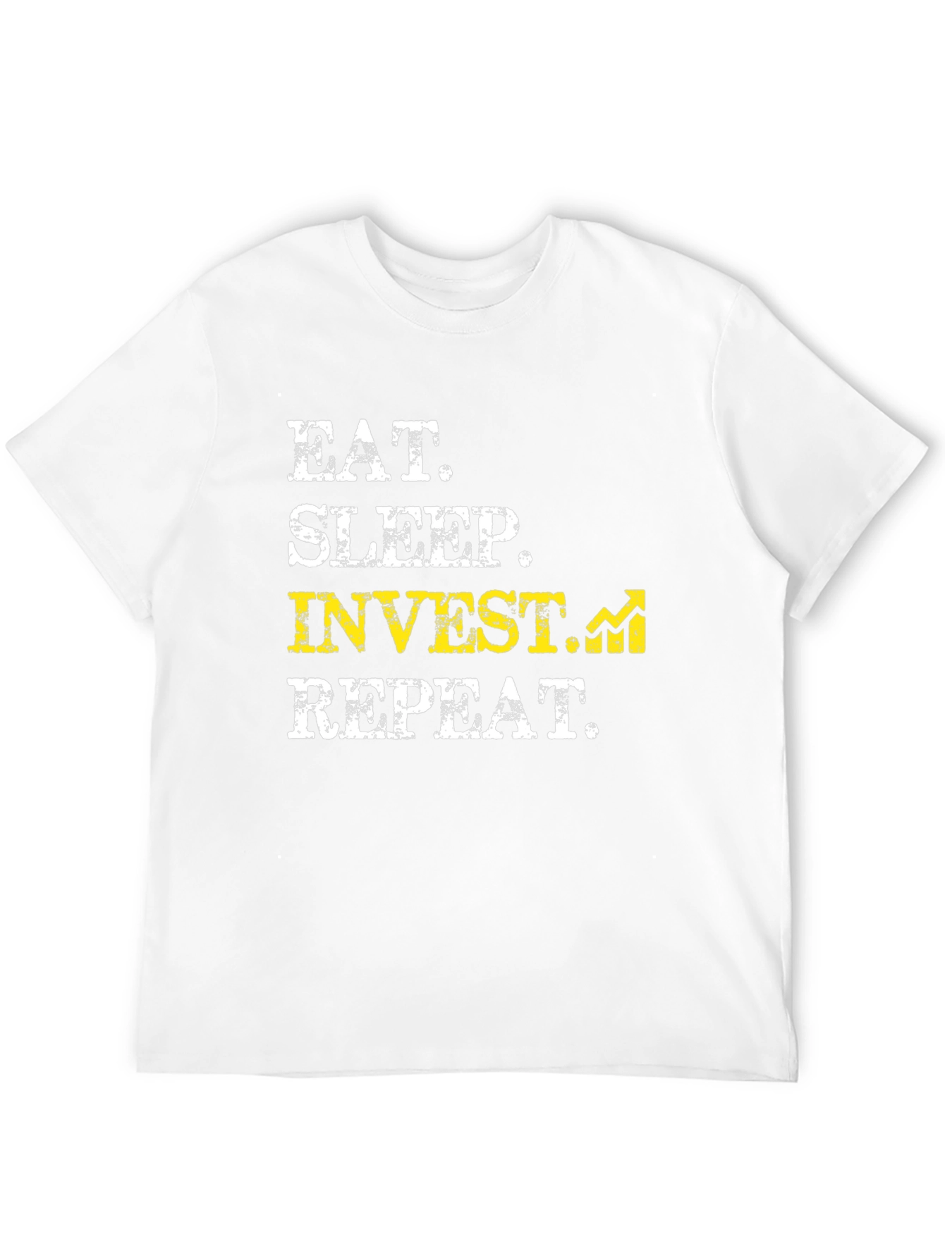 Eat Sleep Invest Repeat Black Graphic Tee