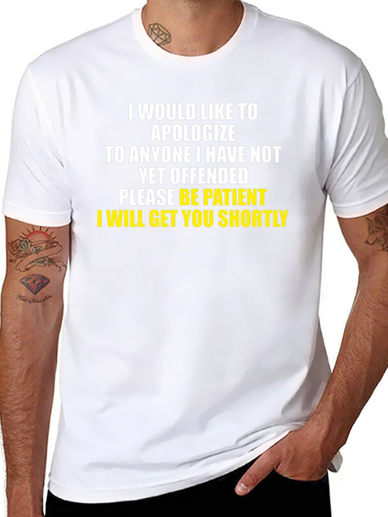Apology T-Shirt Funny Offensive Sarcastic Humor