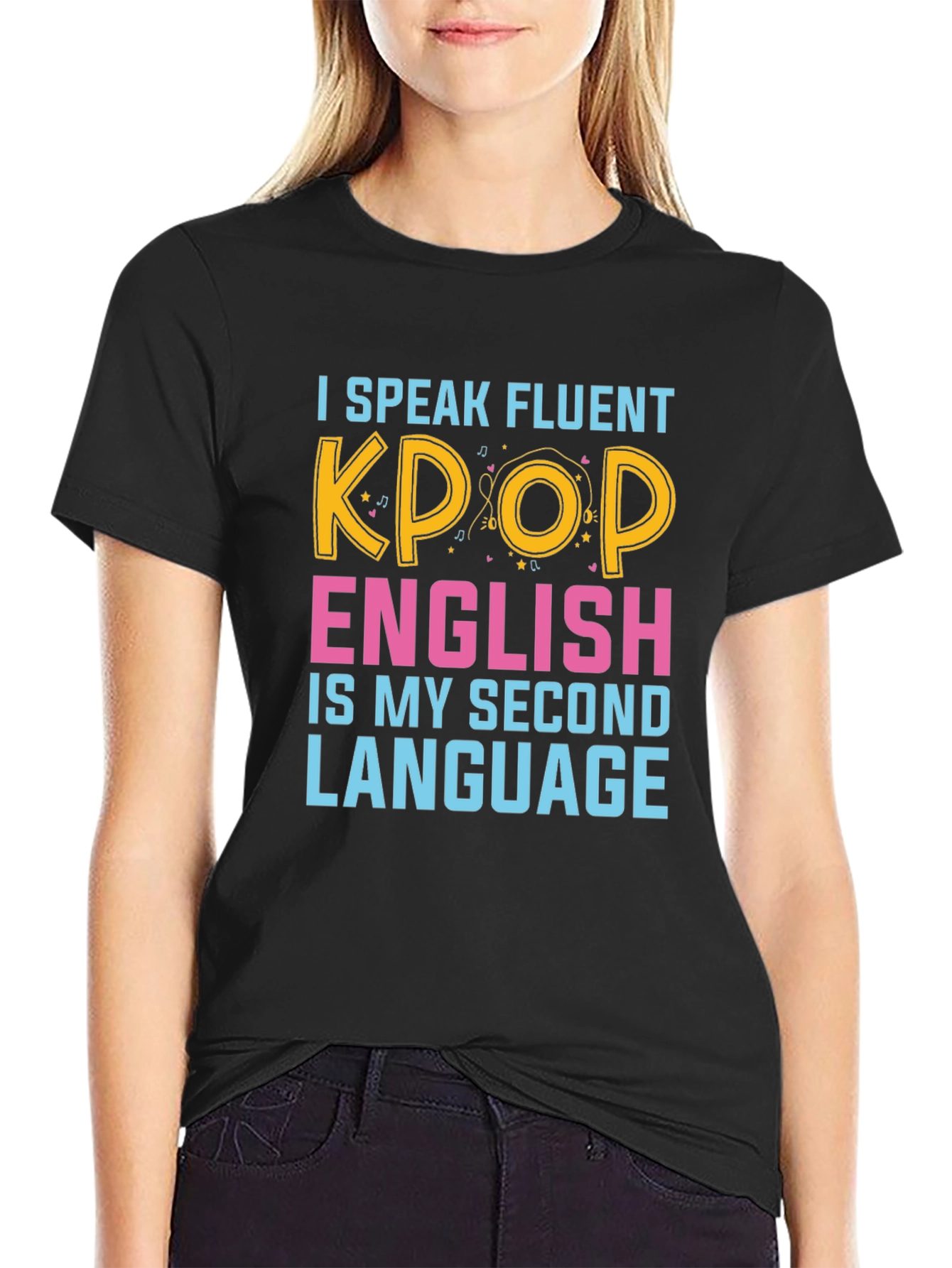 I Speak Fluent Kpop Funny Graphic T-Shirt