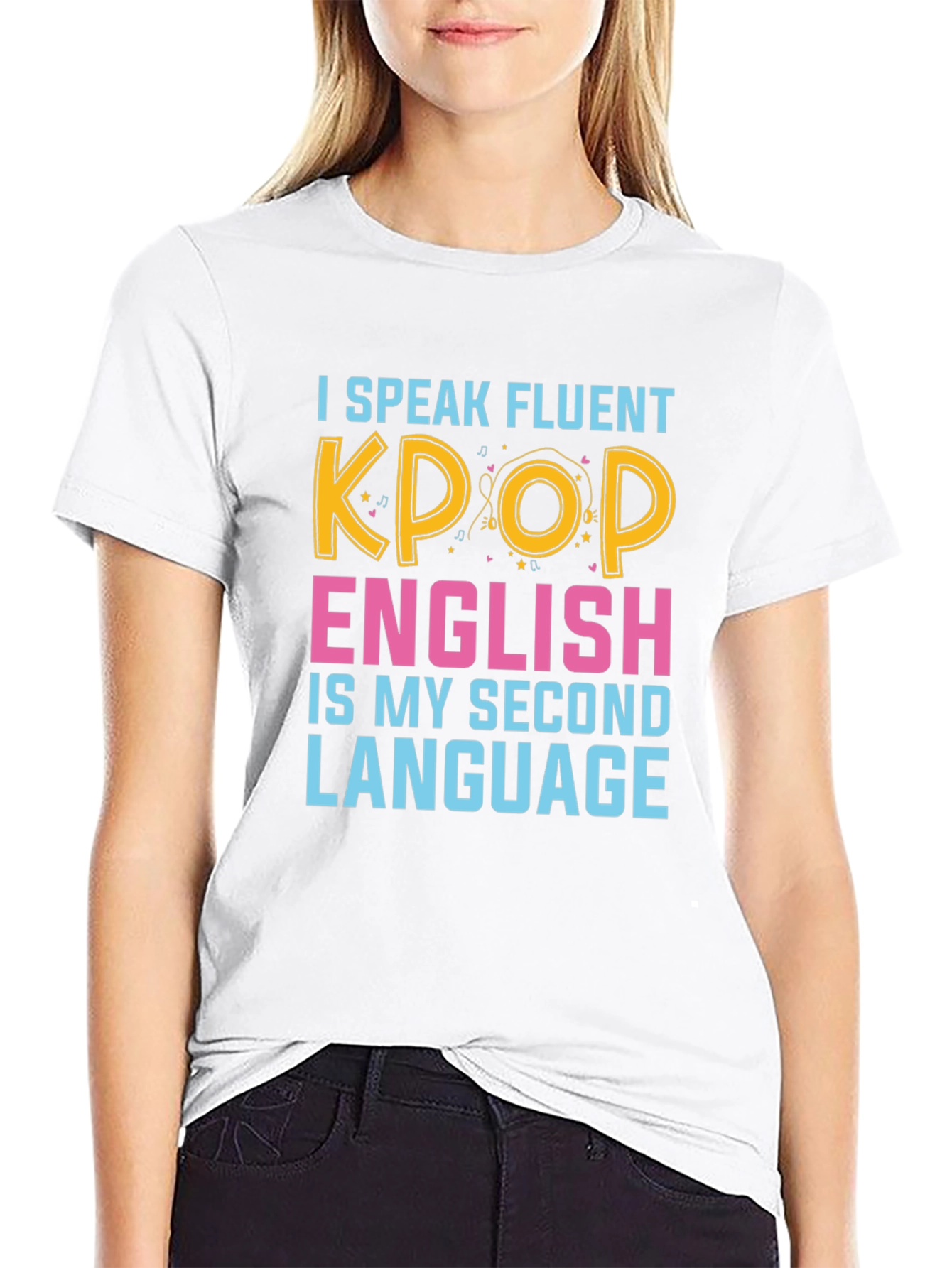 I Speak Fluent Kpop Funny Graphic T-Shirt