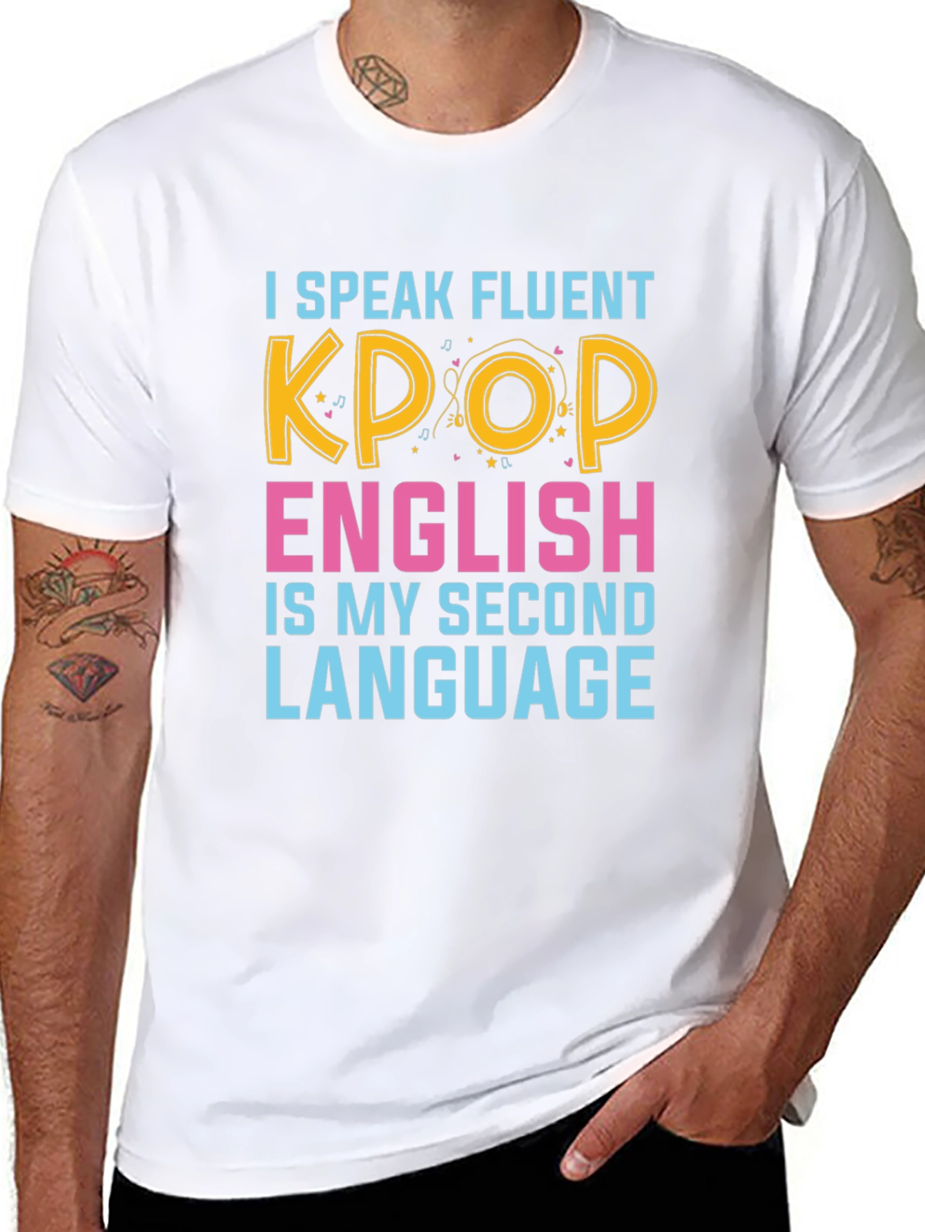 I Speak Fluent Kpop Funny Graphic T-Shirt