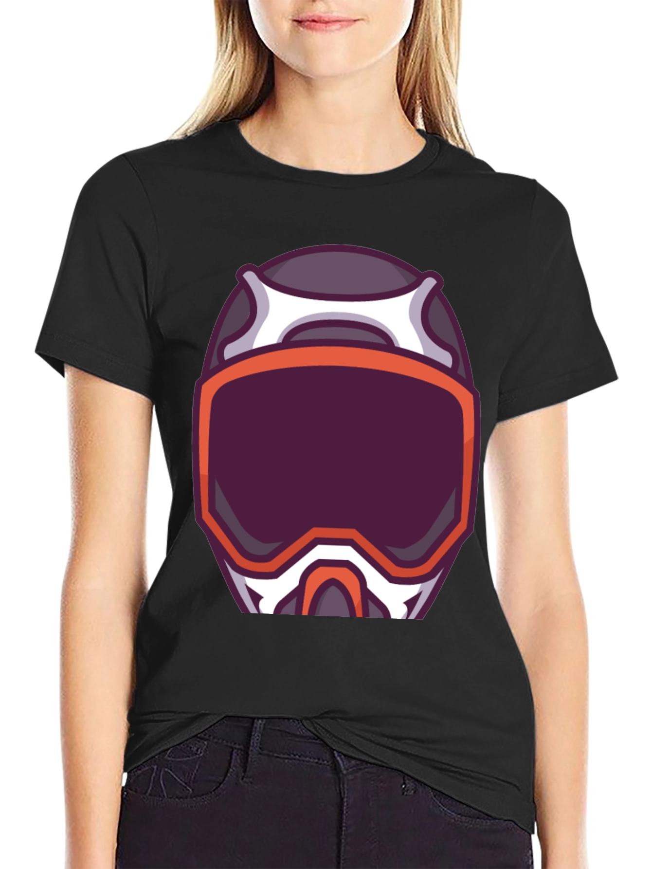 Helmet Graphic Tee - Bold Design Comfortable Fit