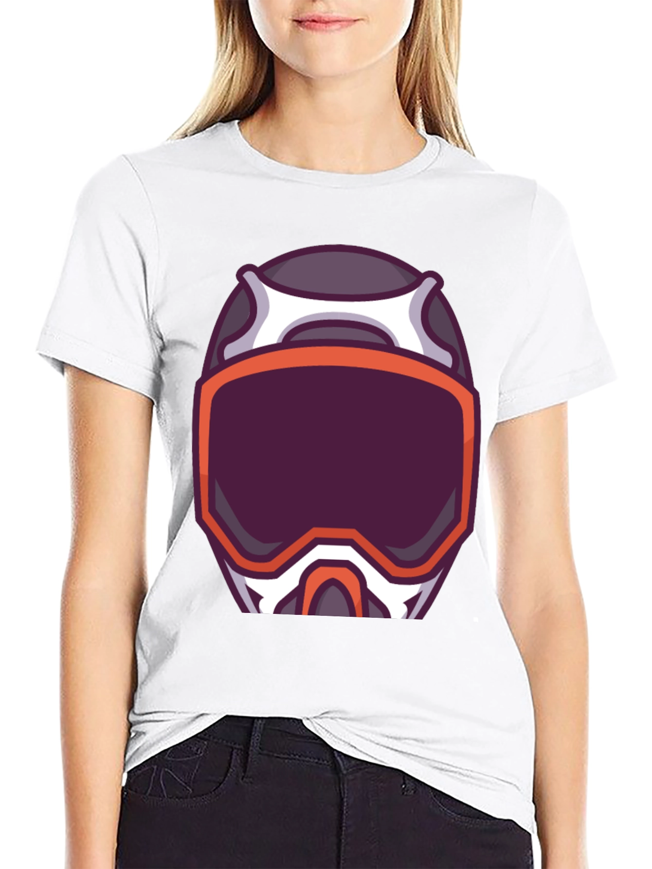 Helmet Graphic Tee - Bold Design Comfortable Fit