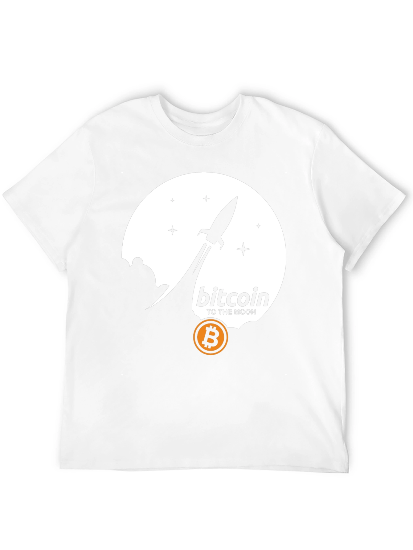 Bitcoin To The Moon Black T-Shirt