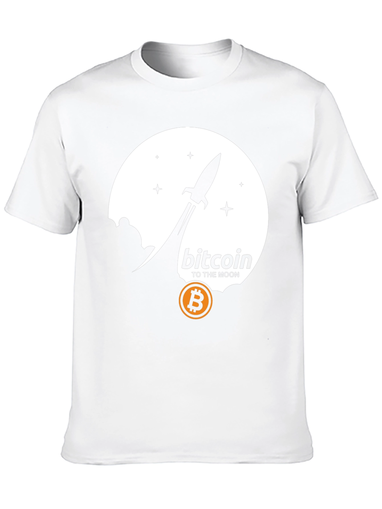 Bitcoin To The Moon Black T-Shirt