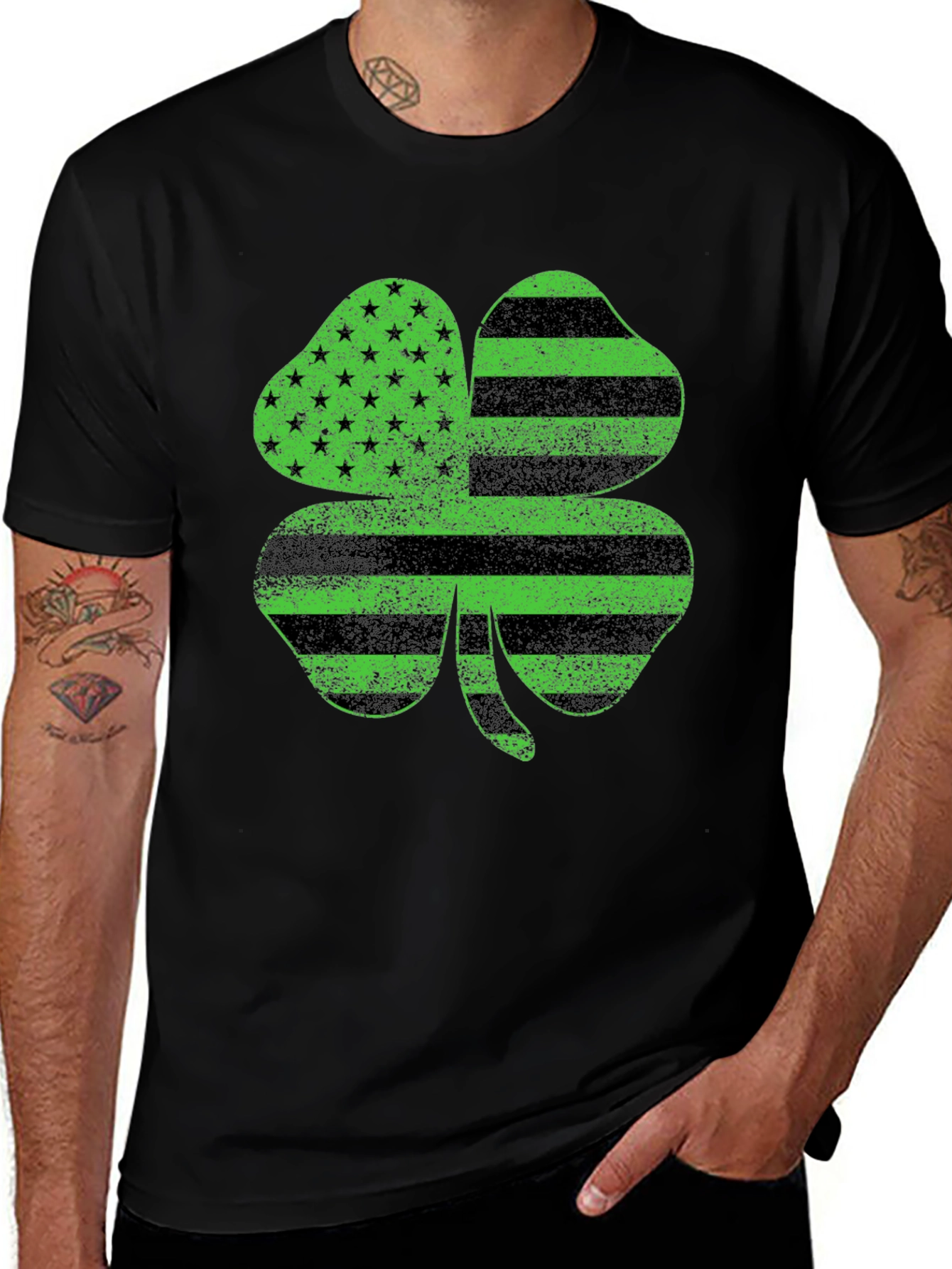 Shamrock USA Flag T-Shirt