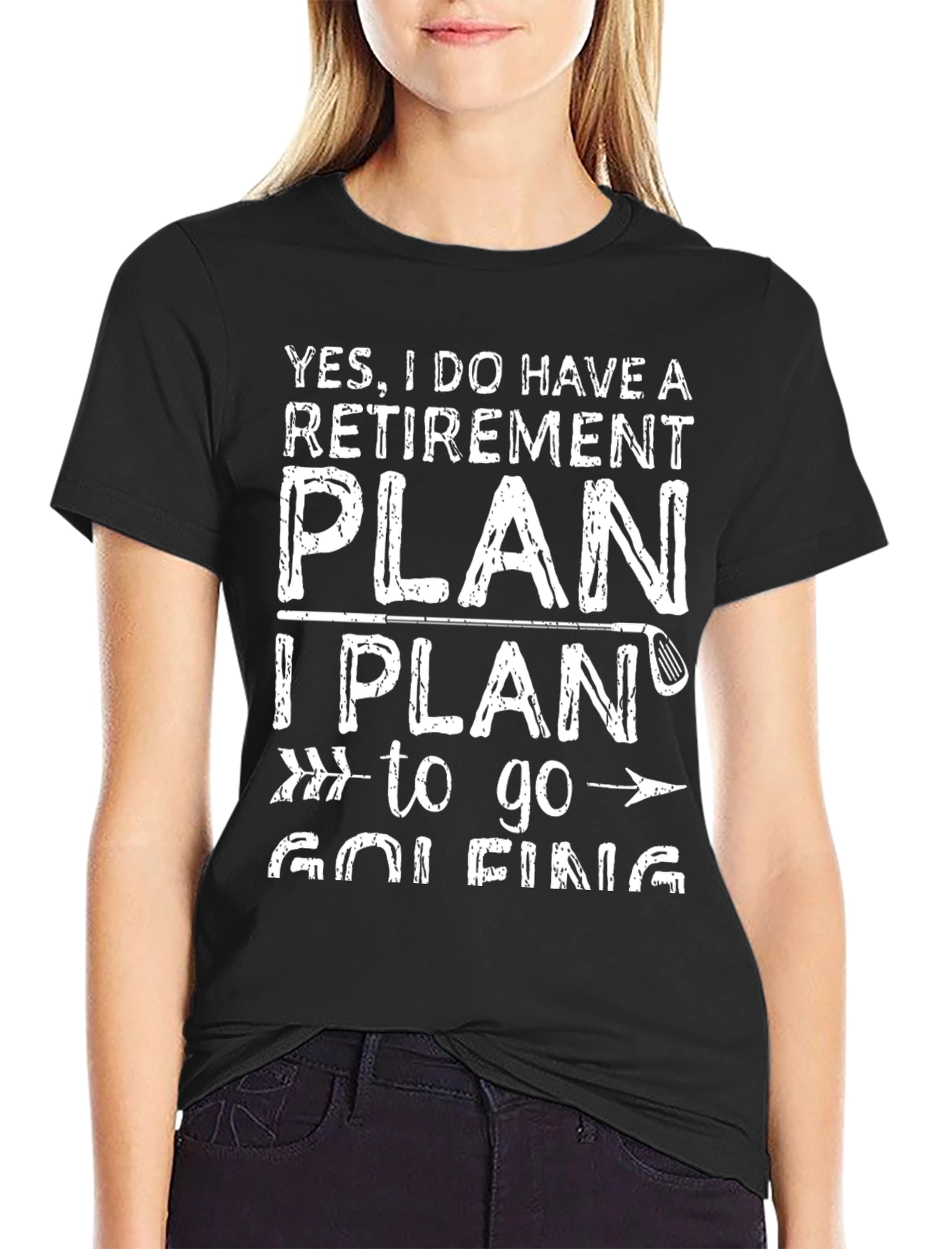 Retirement Plan Golfing T-Shirt