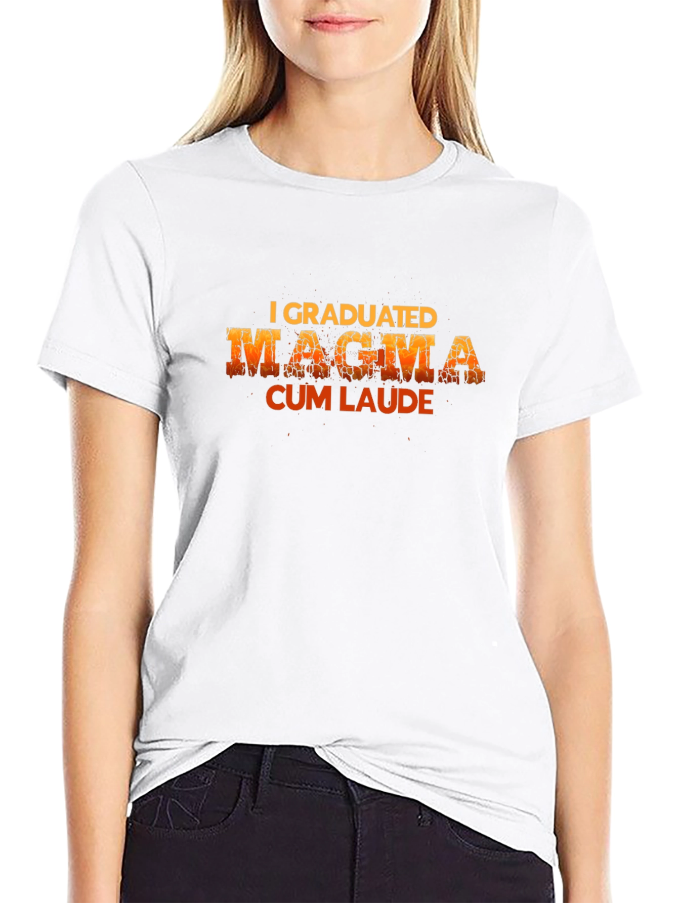 I Graduated Magma Cum Laude Graphic T-Shirt